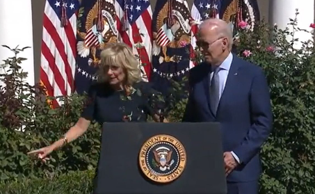 VIDEO: Biden’s Wife Has To Guide Him Like A CHILD…